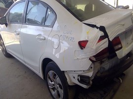 2014 HONDA CIVIC LX , WHITE, AT, 1.8L STK# A25172
